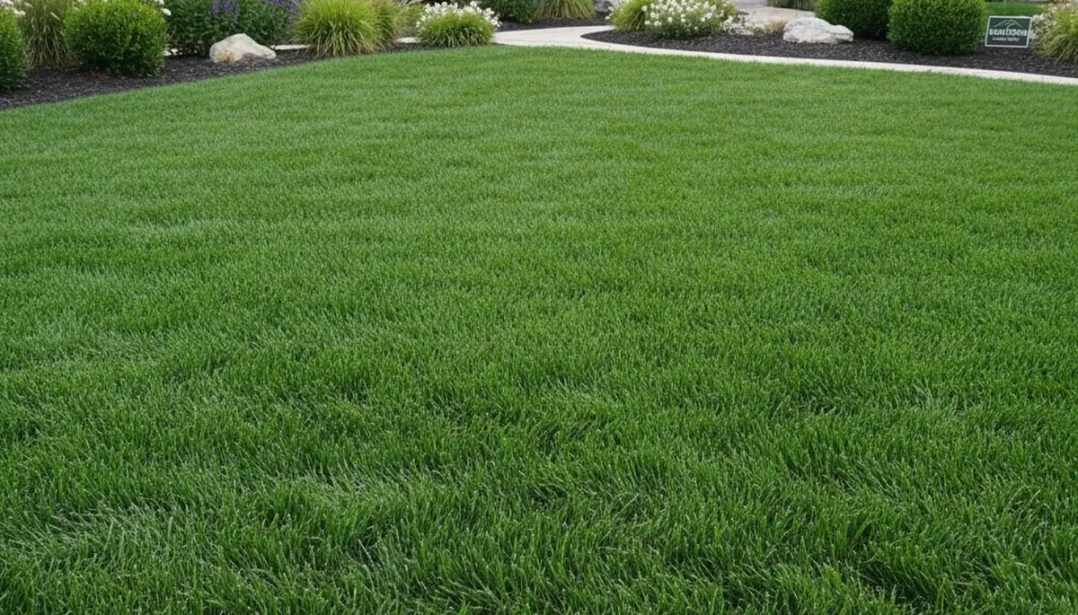 Lush green lawn with dense turf showing expert lawn care results by landscapers in Reno, NV